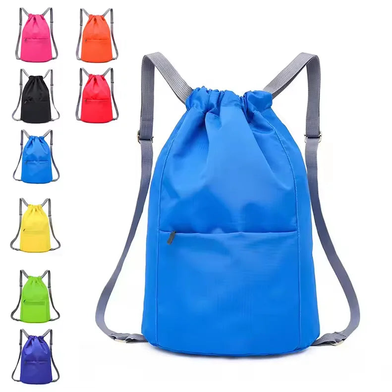 China Supplier Cheaper Popular Men & Women Travel Drawstring Backpack Waterproof Gym Sports  Bags Rope Drawing Bag