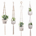 Indoor/Outdoor Home Decor Macrame Plant Hangers Multi-shape Cotton Rope Hanging Planter Decorative Flower Pot Holder Vertical