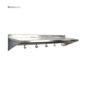Binzhou Factory Hot Sales Modern Kitchen Stainless Steel Wall Mounted Shelf for Storage With Hooks