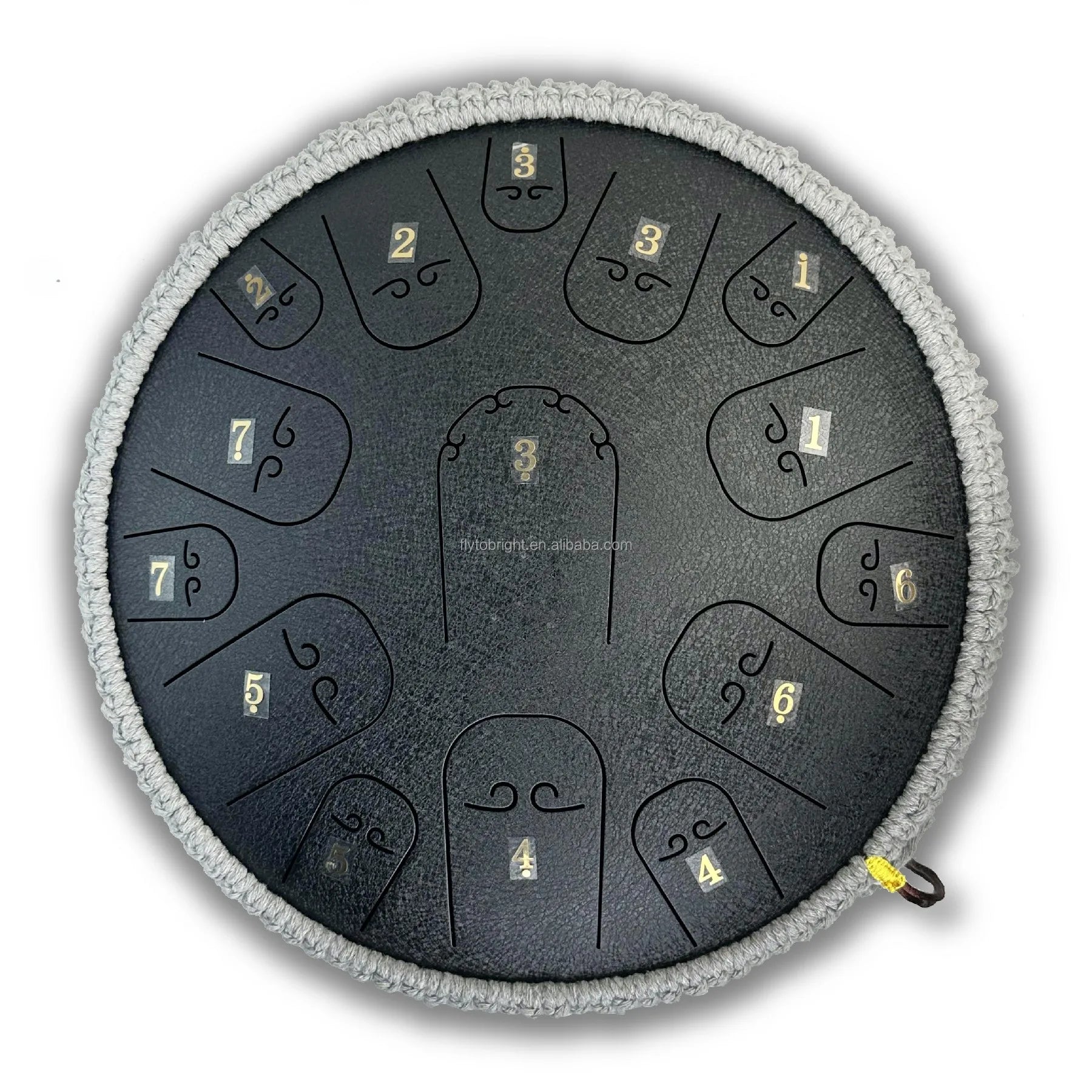 Factory Offer 14inch 15Note Steel Tongue Drum Handpan C Major Tongue Drum