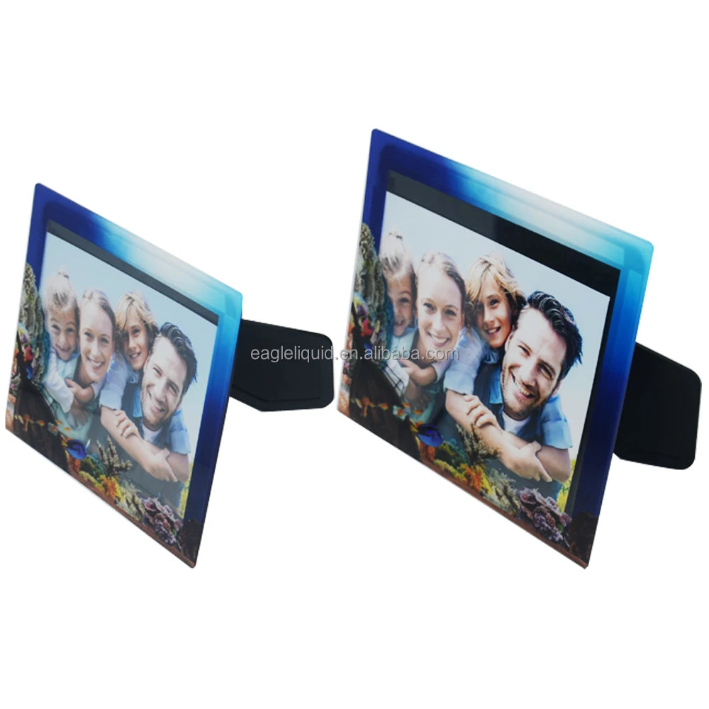 Easy Assembly Picture Soft Uv Photo Frame Display for Family