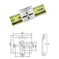 Easy-to-Install 50mm Wide Aluminum Alloy Guide Rail Waist with Fixed Snap Hook & Switch Buckle