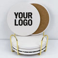 Blank Circle Customizable Matte Ceramic Coaster Unglazed Beverage Souvenirs Anniversary Celebrations Company Promotional Gifts
