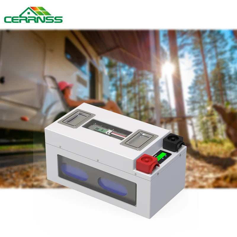 EU Stock RV Forklift Solar Energy Storage 12V 24V 100Ah 150Ah 200Ah 280Ah Metal Lithium Ion Battery Pack 24V LiFePO4 Battery