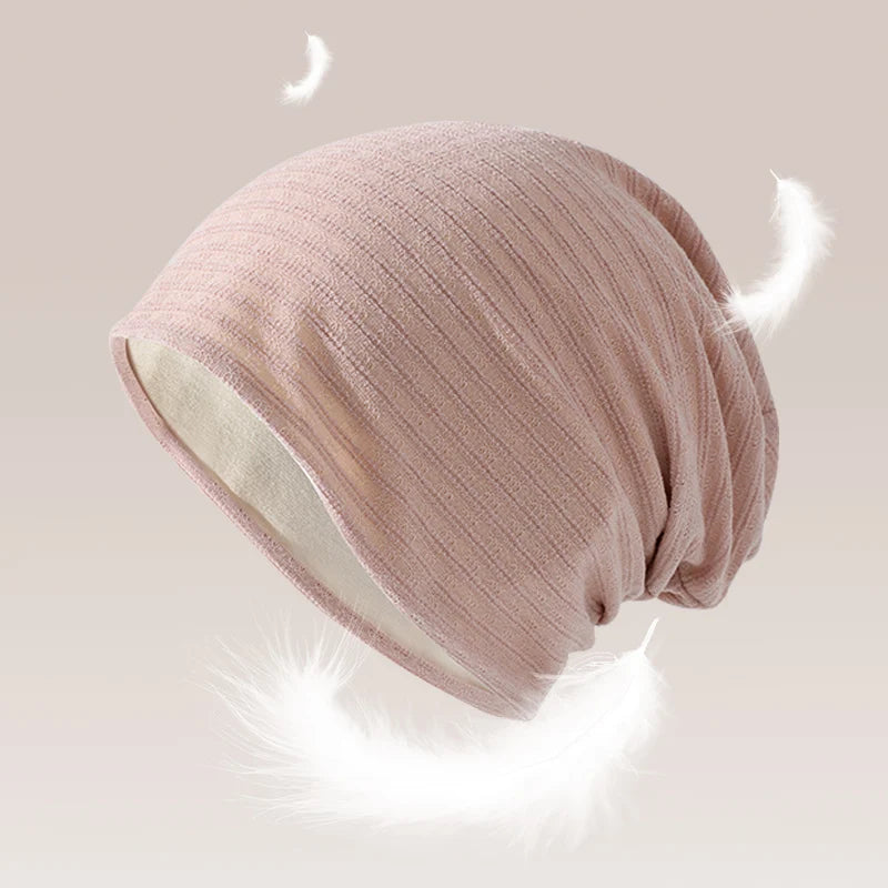 Custom Logo Ladies Outdoor Windproof Lightweight Fashion Headwear for Women Thin Beanie Hat