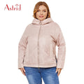 Wholesale Spring Coat Short Splicing Warm With Hooded Zipper Cuff Detachable Jacket Casual Custom Plus Size Coat