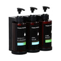Hotel Metal Shampoo Shower Gel Separate Bottles Wall Mounted No Punching Hand Sanitizer Boxes Manual Soap Dispensers Nickel