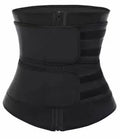 Factory Tummy Band Thigh Belly Trimmer Belt Waist Trainer Wrap Neoprene/Nylon Double Band for Ladies Black/Grey Customizable