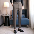 New Men's Dress Pants Coffee Color Senior Sense Formal Business Suit Pants Summer Small Foot Drop Pants