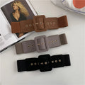 Wholesale Spot Elastic Wide Belt Female Versatile Ladies Belt Collocation Down Coat  Spot Factory Direct Sale Belt