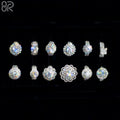 Wholesale Vvs Moissanite Wedding Ring Pass Diamond Test Emerald Cut Diamond 925 Silver Engagement Ring for Women