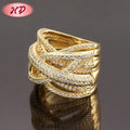 High Quality Fashion Novelty Gift Items Women Creative Rose Gold Filled Plated Stacking Ring