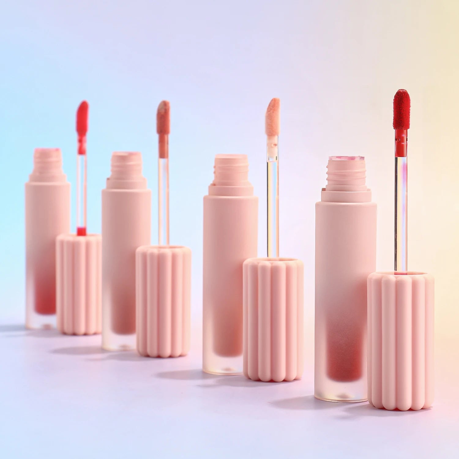 High Pigment Pink LipGloss Personalized Non-Sticky Vegan Makeup Hydrating Plumping Lip Gloss Empty Tubes