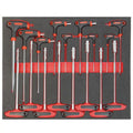 Srunv Goodking Heavy Duty Repair Tool Professional 17pcs Crv T Handle Torx Allen Key Wrench Set