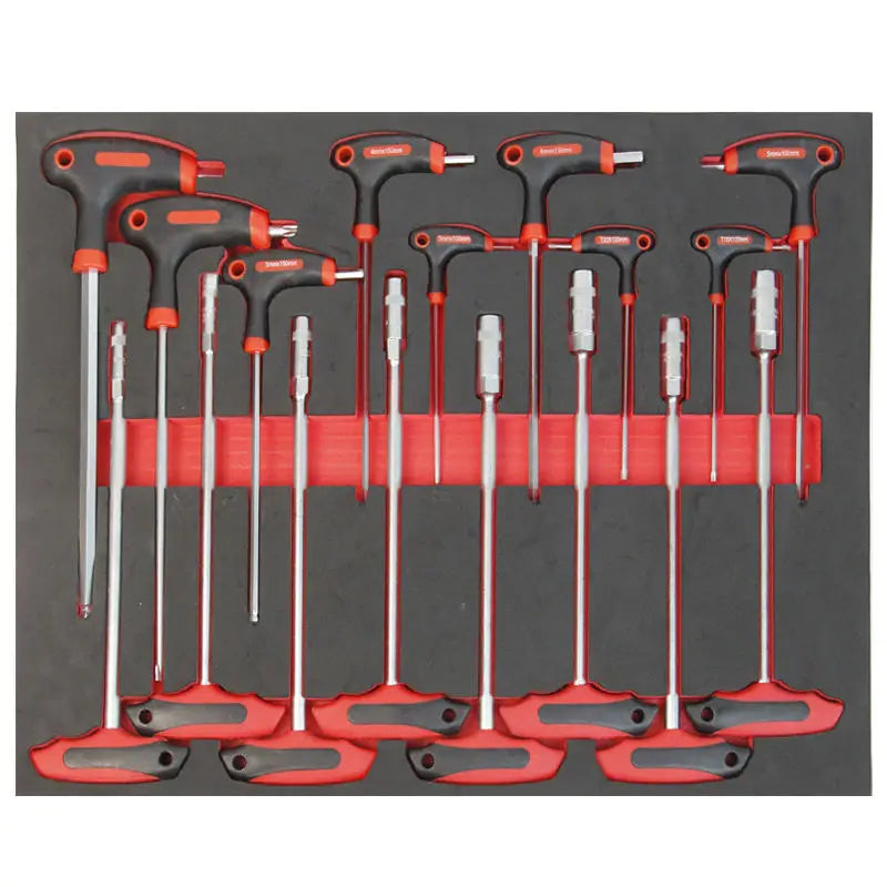 Srunv Goodking Heavy Duty Repair Tool Professional 17pcs Crv T Handle Torx Allen Key Wrench Set