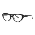Unisex High Color Value 1040 Explosion Fashion TR90 Cat's Eye Black Frame Glasses Anti-Blue Myopia Lenses Equipped Solid Pattern