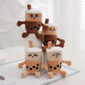 Creative Gifts Mini Doll Toys Cartoon Cute Kawaii Bubble Tea Plush Keychain