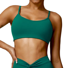 New Design Women Sexy Sports Bra Twisted Back Gym Fitness Quick Dry Top Workout Running Slim Straps Yoga Bra