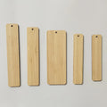 Hot Selling Custom Size Wooden Bookmark  Leaser Cut Logo Wood Crafts Bamboo Color