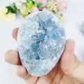 Wholesale High Quality Natural Blue Celestite Cluster Raw Crystal Blue Celestite Geode Druzy