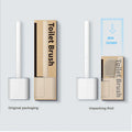 New Splicing Pole Wall Mount Cleaning Brush Rubber Silicone Toilet Brush Set with and Holder