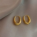 New Arrival Korean Earrings for Women 2022 Fashion Gold Plated Earrings Vintage Simple Hoop Earrings