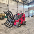 HOT SALE!!! EPA CE Small Cheap Skid Steer Loader Bucket Mini Tracked Skid Steer with Log Grapple Attachments