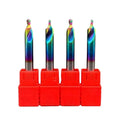 CHENGZHEN 90 Degree HRC55 Single Flute Carbide Drill - High Precision 0.005mm TiN Coated RoHS Certified CNC Tool