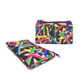 Nylon Waterproof Durable Eco-Friendly Foldable Pen Holder Zipper Heat Stimulation Printing Custom Color Pen Pouch Gift Bags TOP