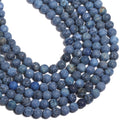 Wholesale Round 4MM-10MM Matte Blue American Turquoise Stone Beads for Jewelry Making