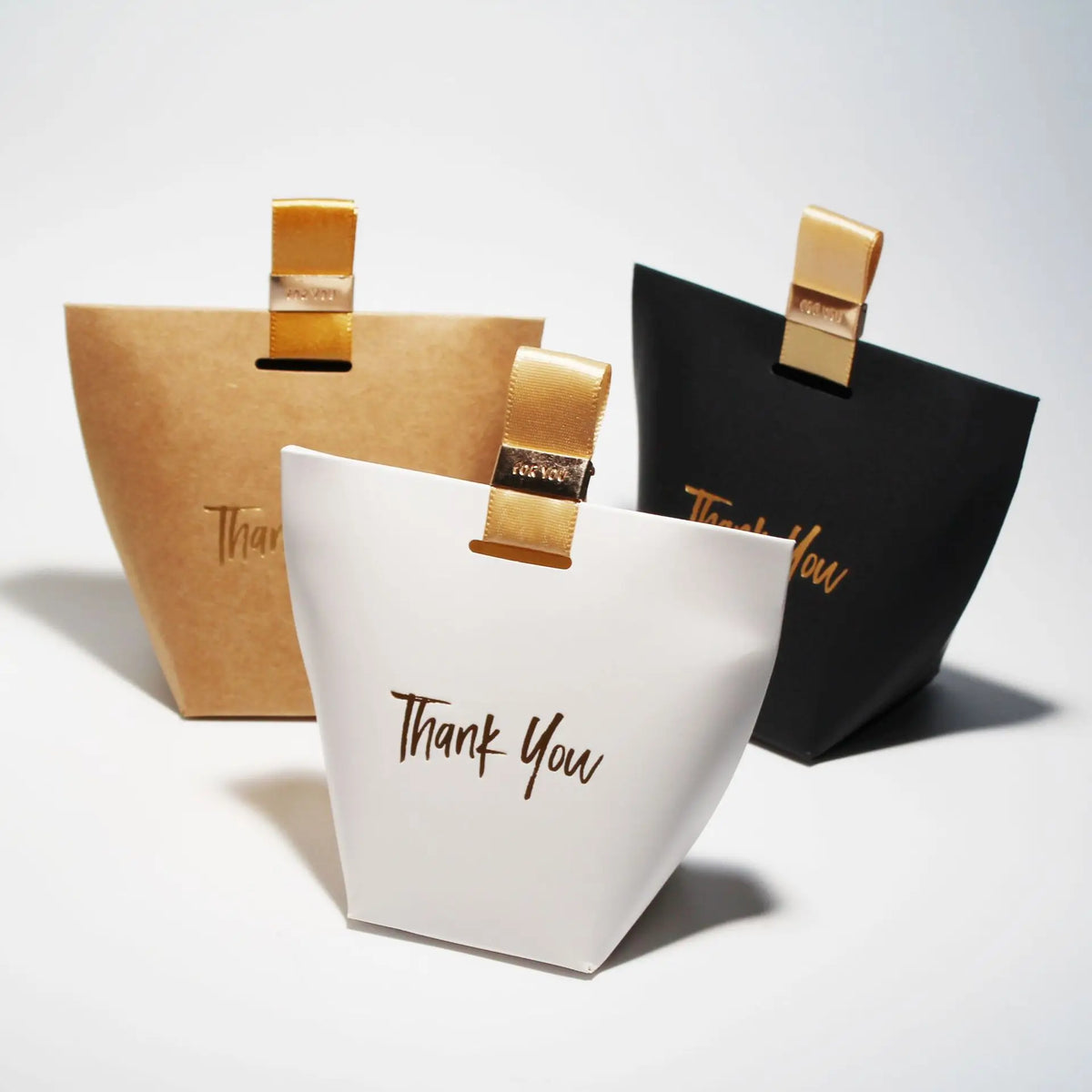 CSMD Chinese Manufacturers Wholesale Cheap Price Paper Material Gold Printed White Color Favors Thank You Gift Boxes for Parties