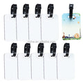 MDFSUB Factory Supply Wood DIY Printing Name Gift Decor Blanks Bag Tag Rectangle White MDF Luggage Tag Sublimation