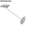 RuiWor RW03000318 Tool Safety Small Lanyard with Rectangular Sticky Metal Plate and Circular Matel Plate Dia 38MM