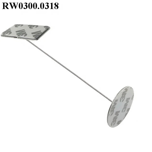 RuiWor RW03000318 Tool Safety Small Lanyard with Rectangular Sticky Metal Plate and Circular Matel Plate Dia 38MM