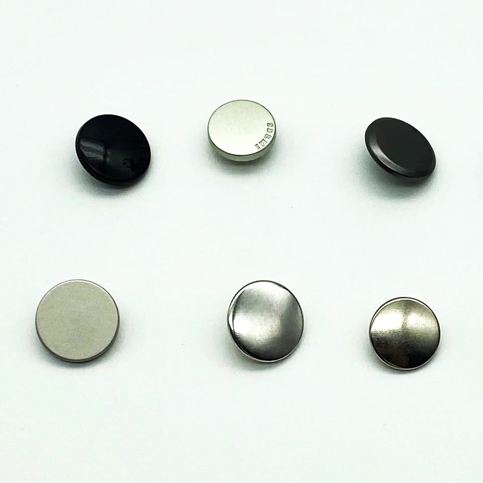 Durable 4-Part Jacket Coat Decoration 10mm 12mm Zinc Alloy Snap Button Fastener Gunmetal Flat Brass Rectangle for Clothing