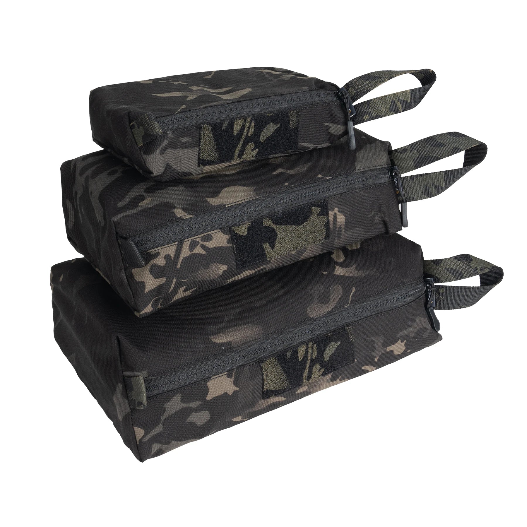 IDOGEAR in Stock Camo Tactical Accessory Pouch Packing Cubes 3PCS Zipper EDC Pouch Tool Storage Bag