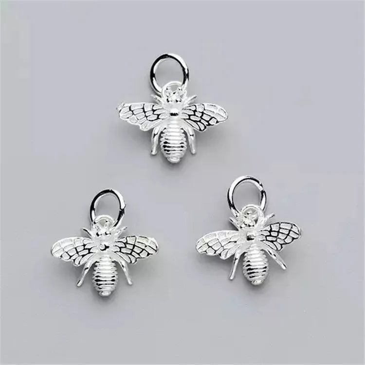 SP New Arrived Pendant for Necklace Bracelet Jewelry Making S925 Sterling Silver Animal Been Pendant