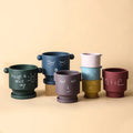 Custom Painting Glazed Ceramic Eco-Friendly Planter Flowerpot Wholesale Flower Pots