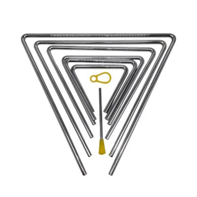 Wholesale Orff Percussion Instrument Early Education Metal 4 5 6 7 8 9 10 12 Inch Triangle Bell for Kids