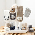 1Pcs Private Label RTS Spring Autumn Newborn Infant Toddler Boys Girls Clothes Ribbed Cotton Cartoon Baby Socks
