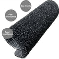 Versatile 12mm Black Artificial Grass Lawn for Gym Fitness Made of PE and PP for Sports Use
