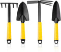 Bit and Non-Slip Ergonomic Handle Mini Gardening Tool Set Kit