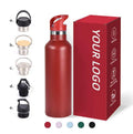 25oz Water Bottle with Handle Lid and extra Bottom Lid Sports Tumbler Camping Mug