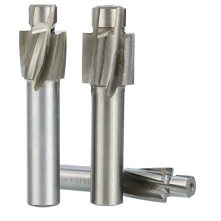 7pcs HSS Counterbore End Mill M3.2-M12.4 Pilot Slotting Tool Milling Cutter Countersink End Mills