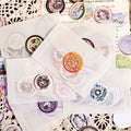 30 Vintage Stickers Pack Fire Paint Handwriting Series Shaped Handbook Decoration DIY Stickers
