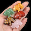Polished 1 Inch Polar Bear Crystal Agate Stone Figurine Engraved Animal Ornament for Decorative GiftCrafts Other Crystal Crafts