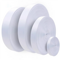 Factory Wholesale 100% Polyester White Lanyard Fabric Ribbon Plain White Bulk Sublimation Lanyards