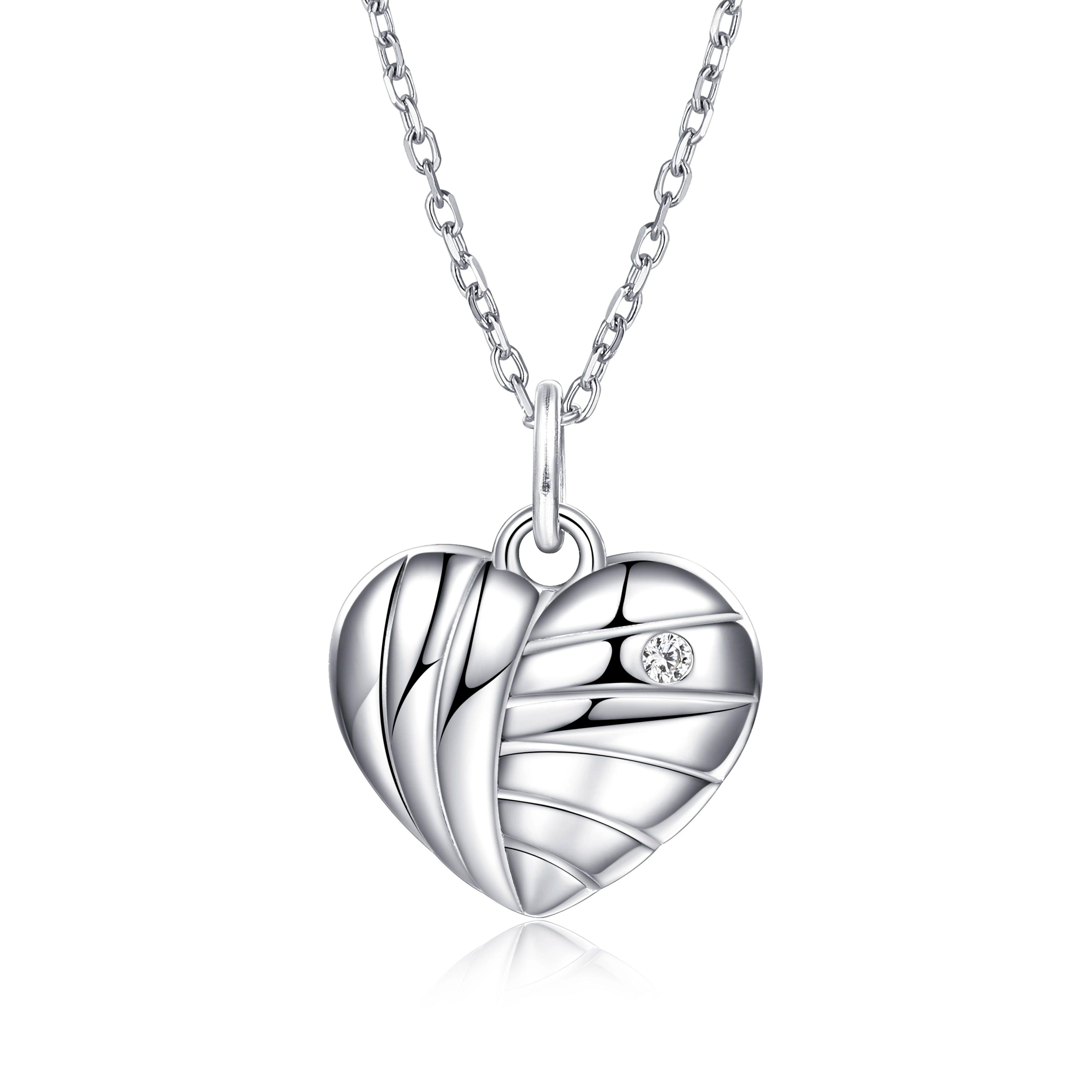 Waterproof Tarnish Free 925 Sterling Silver Zirconia Pendant Necklace Durable