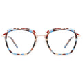 YD1032 Wholesale Fashion Acetate Cat-eye Metal Oversize Optical Frame Glasses