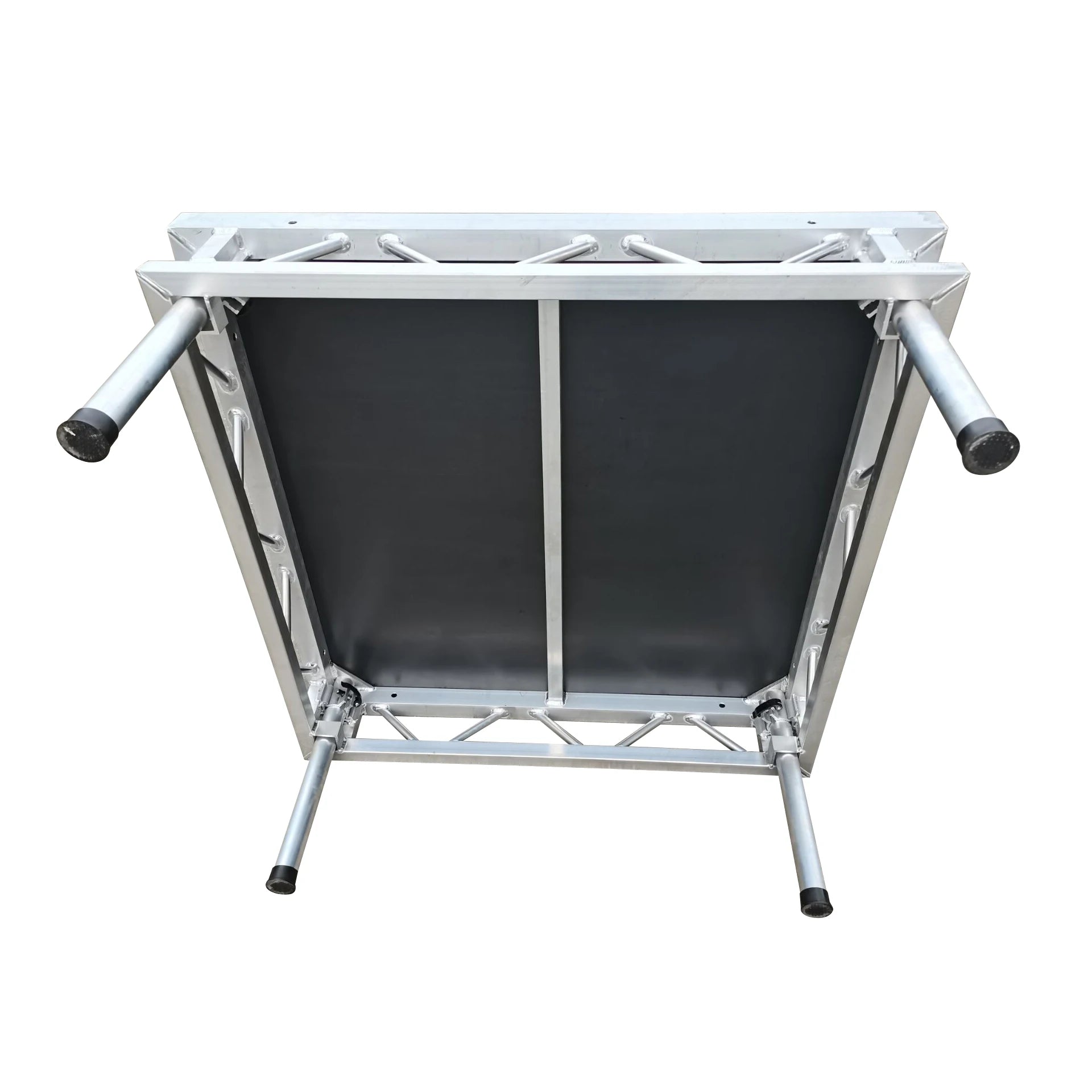 Outdoor Activities 4*4ft Surface Free Aluminum Portable Assembly Stage Platform with Stage Handrails